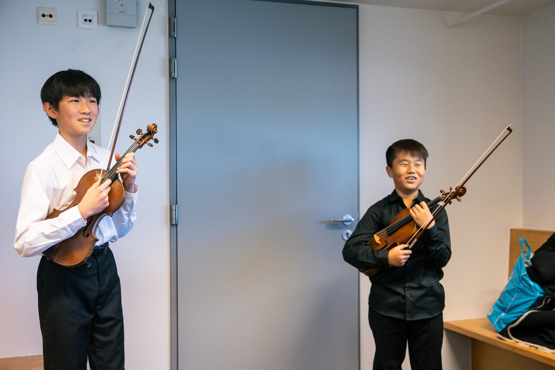 Backstage moment tijdens de Experience Klassiek Academy