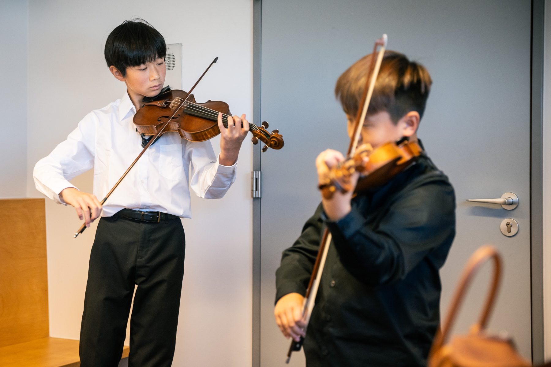 Backstage moment tijdens de Experience Klassiek Academy