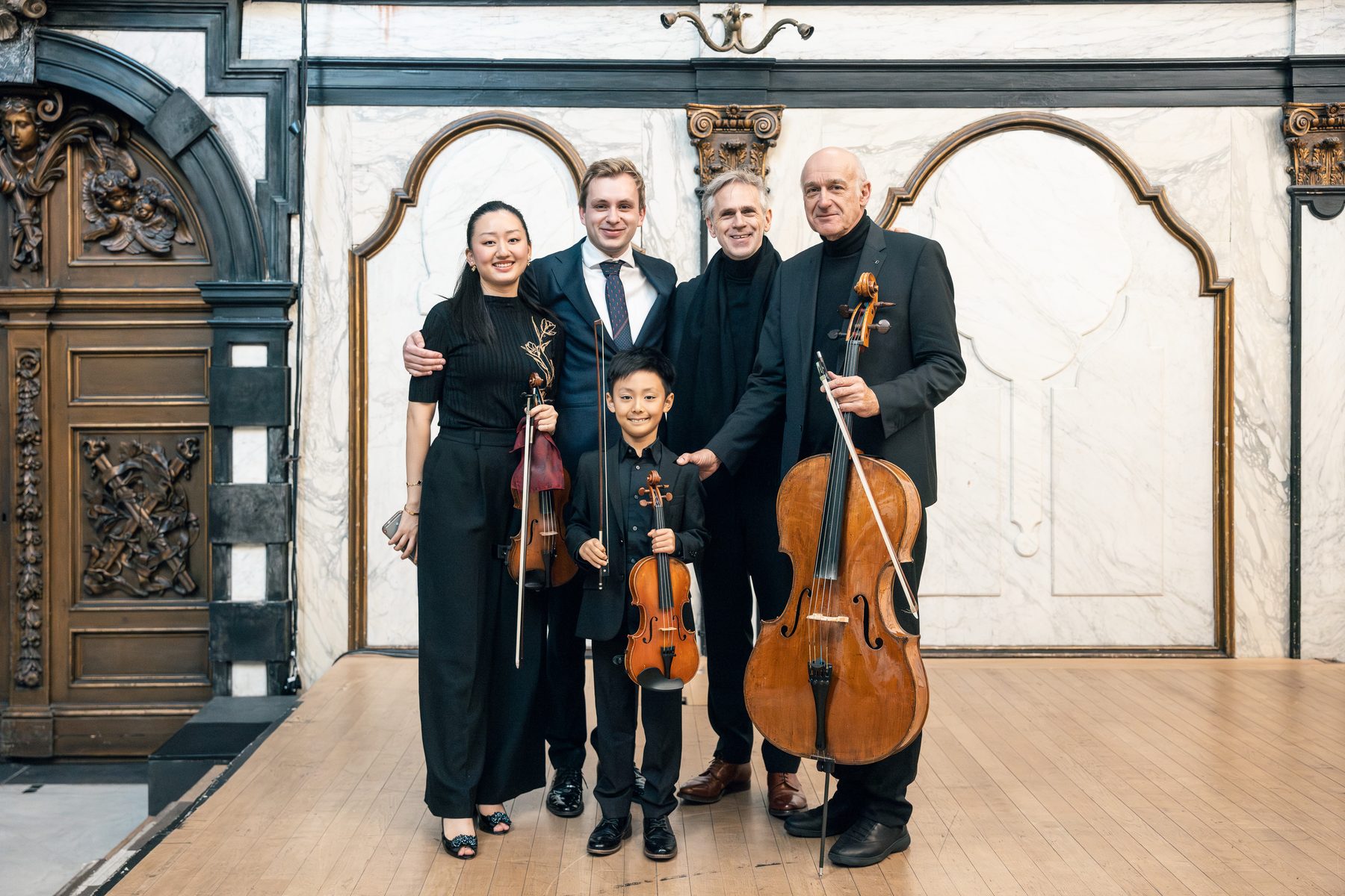 Groepsfoto van musici van de Experience Klassiek Academy