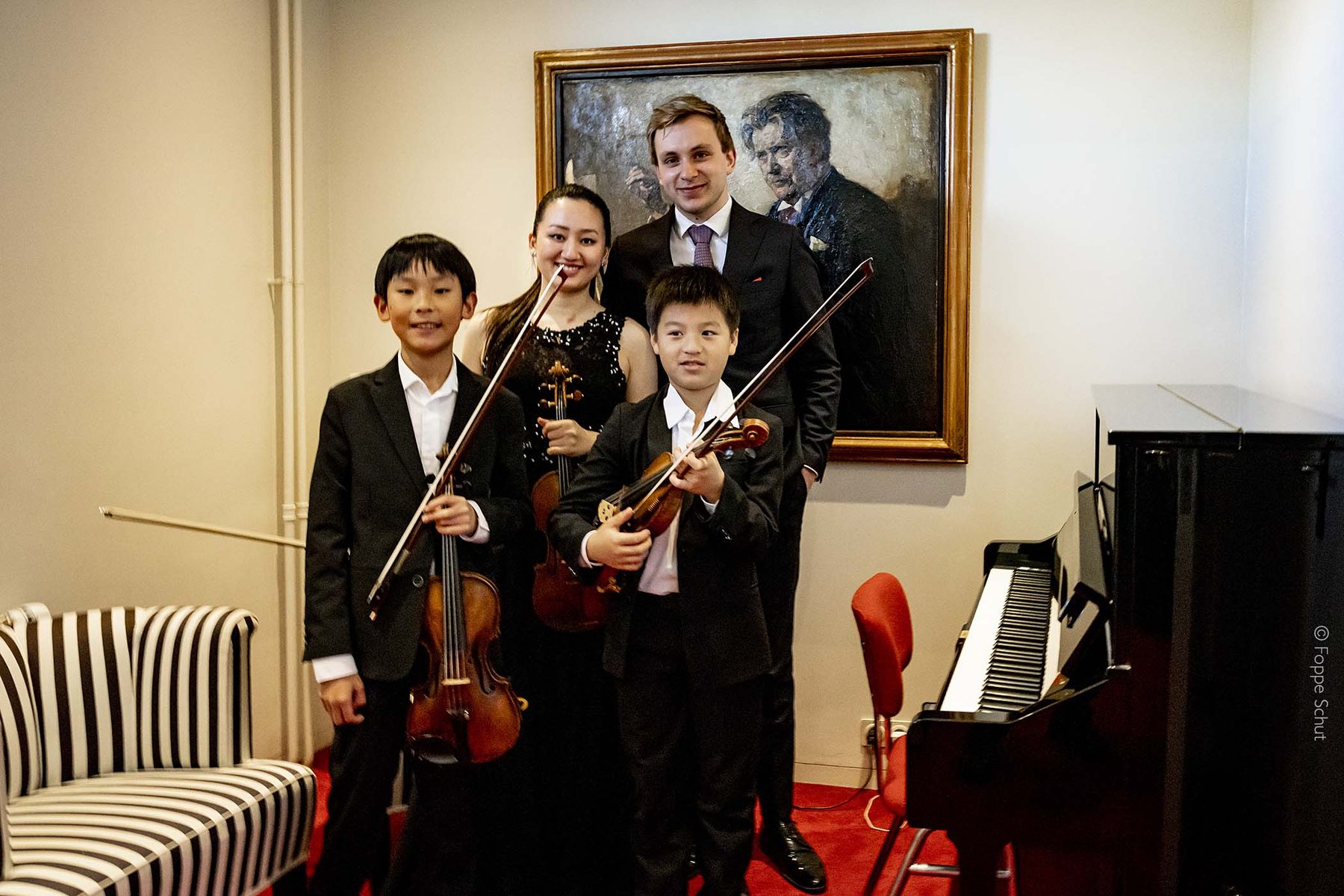 Groepsfoto van musici van de Experience Klassiek Academy