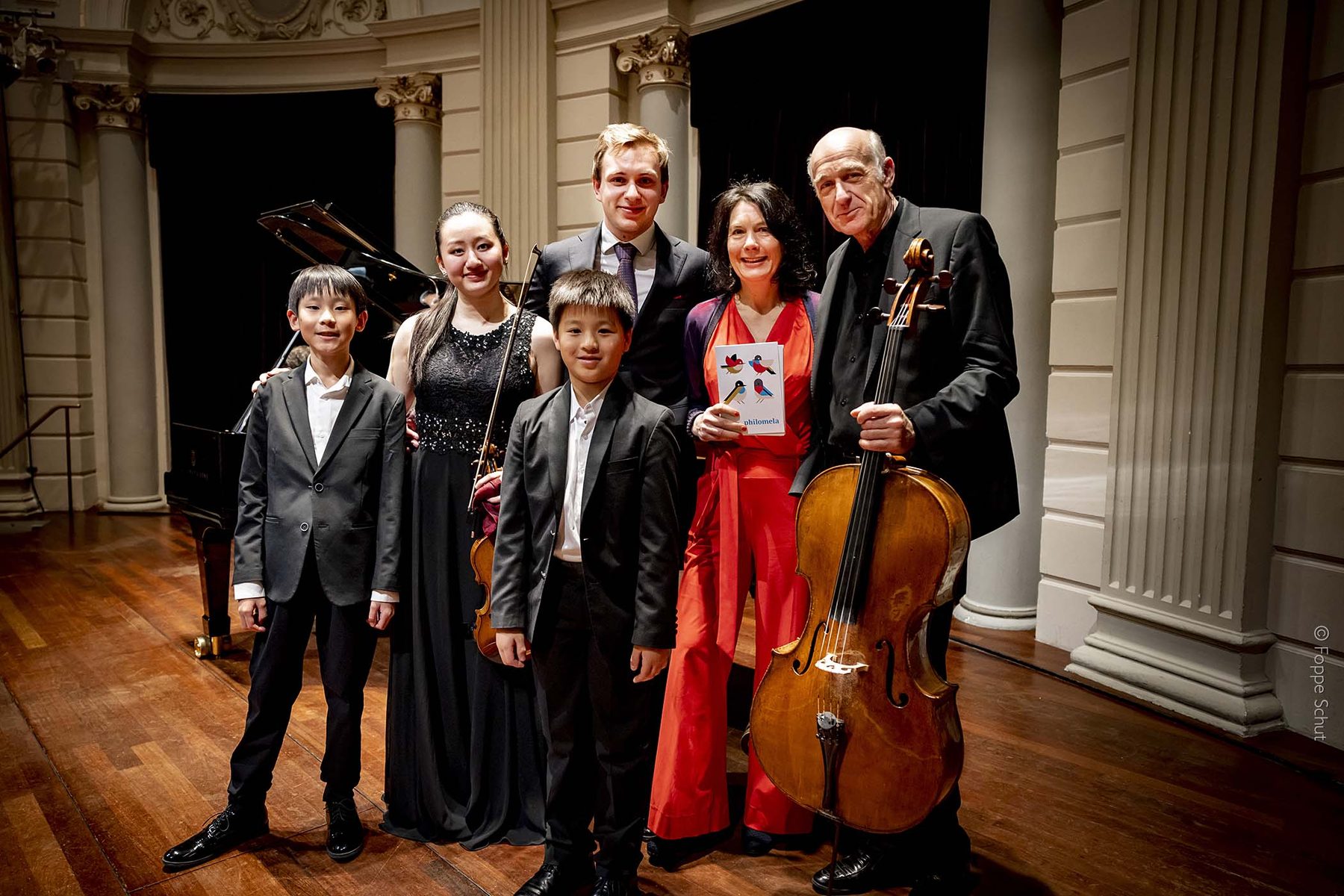 Groepsfoto van musici van de Experience Klassiek Academy
