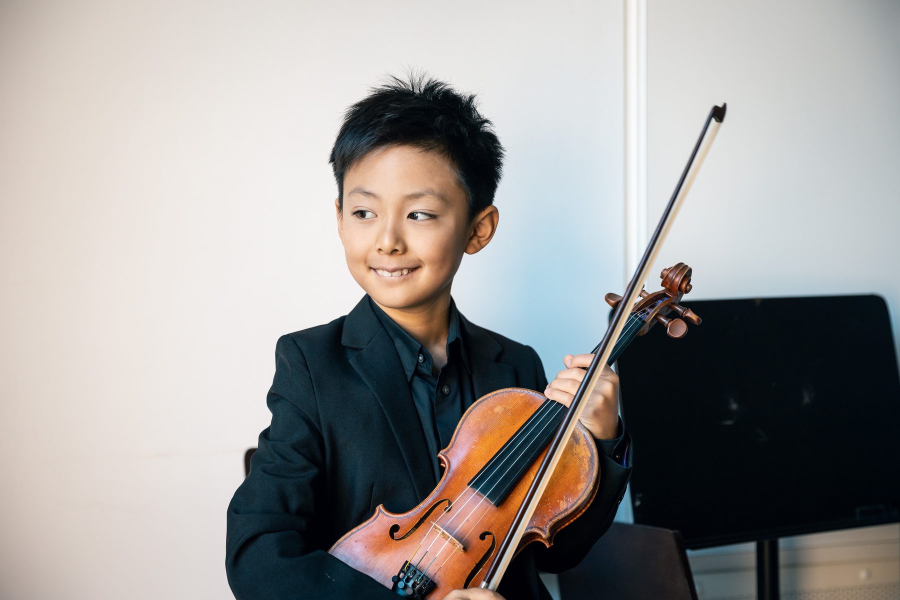 Portret van een jonge musicus van de Experience Klassiek Academy