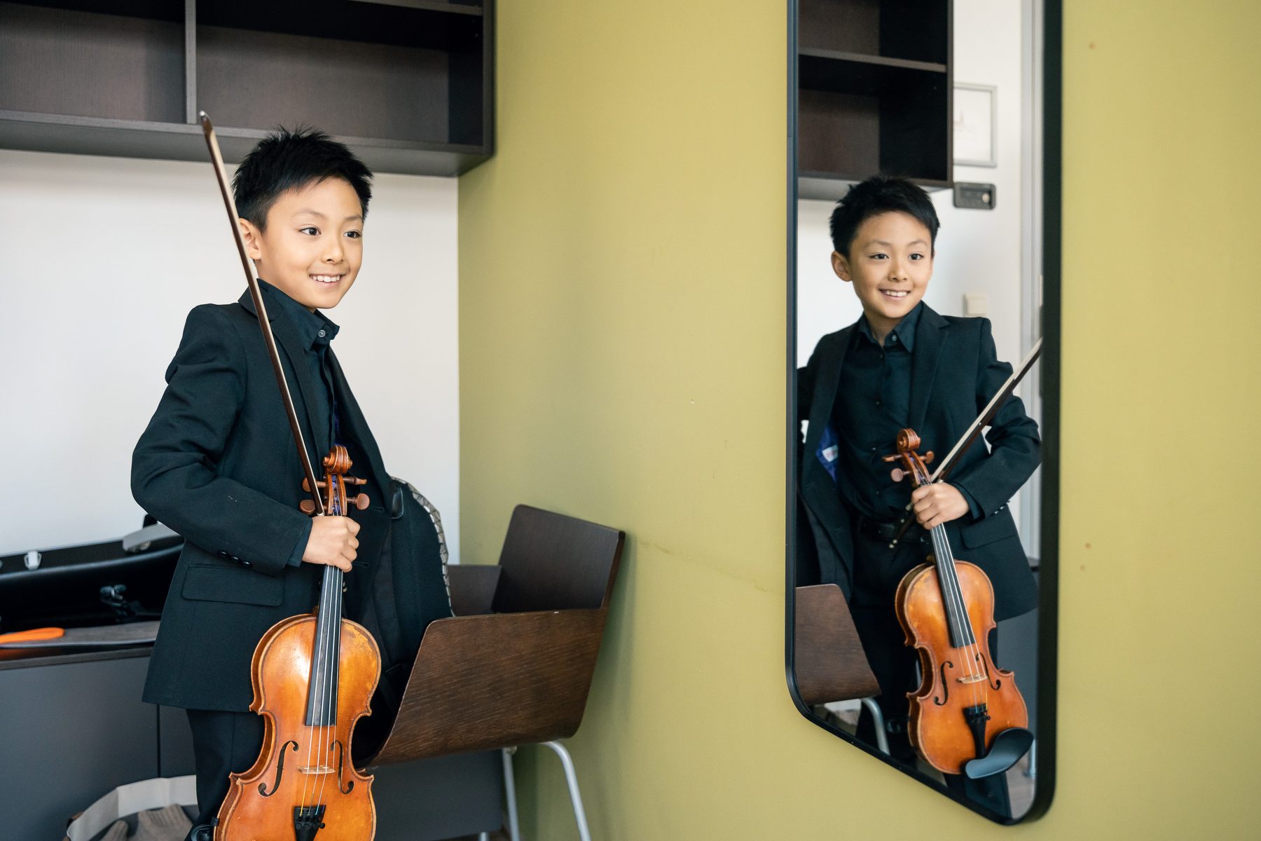 Portret van een jonge musicus van de Experience Klassiek Academy