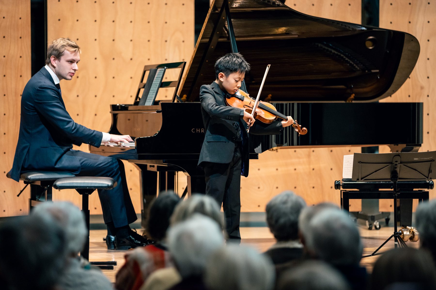 Overzicht van de zaal tijdens een optreden van de Experience Klassiek Academy