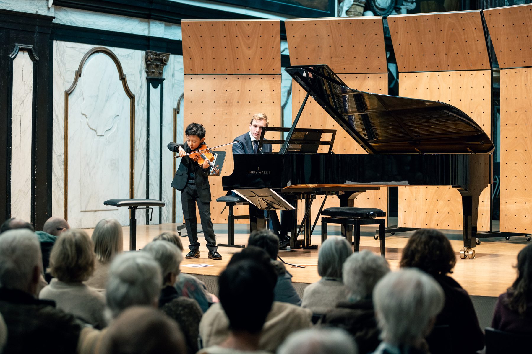 Overzicht van de zaal tijdens een optreden van de Experience Klassiek Academy