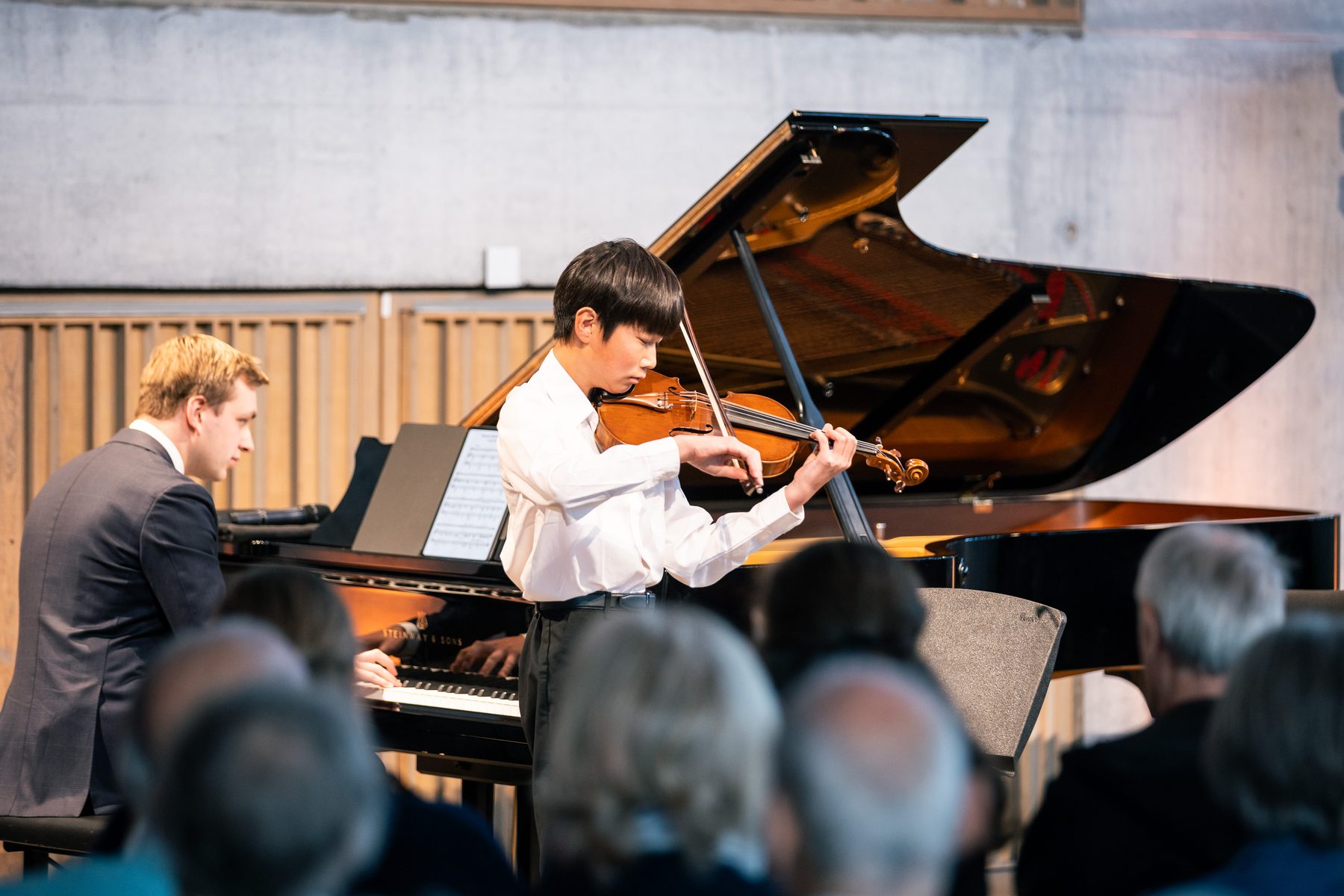 Overzicht van de zaal tijdens een optreden van de Experience Klassiek Academy