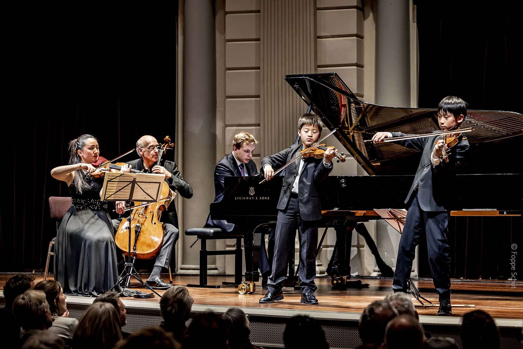 Overzicht van de zaal tijdens een optreden van de Experience Klassiek Academy